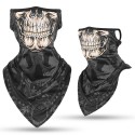 Ear Hanging Face Mask Dustproof Triangle Scarf Ice Silk Breathable Outdoor CS Game Windproof Riding Sunscreen Headgear