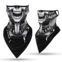Ear Hanging Face Mask Dustproof Triangle Scarf Ice Silk Breathable Outdoor CS Game Windproof Riding Sunscreen Headgear