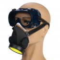 Gas Cover Paint Mask Safety Chemical Anti-Dust Filter For Workplace Eye Goggles