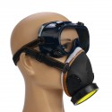 Gas Cover Paint Mask Safety Chemical Anti-Dust Filter For Workplace Eye Goggles