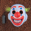 Halloween Dual Color Glowing Clown Mask Full Face Clown Party Costume Evil Creepy Horror Cosplay