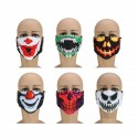 Halloween Scary Print Dust Washable Reusable Filter & Reusable Mouth Warm Mask