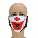 Halloween Scary Print Dust Washable Reusable Filter & Reusable Mouth Warm Mask