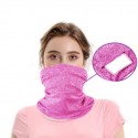 Kids Pink Head Face Neck Gaiter Tube Bandana Scarf Cover Carbon Filters For Motorcycle Racing Outdoor Sports
