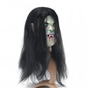 Latex Scary Long Hair Halloween Full Face Masks SADAKO Hallowmas Ghost