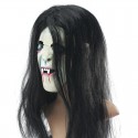 Latex Scary Long Hair Halloween Full Face Masks SADAKO Hallowmas Ghost