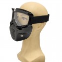 Motorcycle Helmet Face Mask Windproof Shield Goggles Detachable 8 Colors