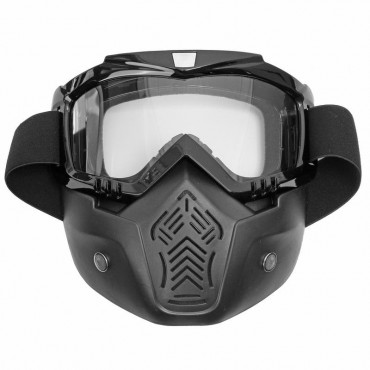 Motorcycle Helmet Face Mask Windproof Shield Goggles Detachable 8 Colors