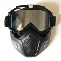 Motorcycle Helmet Face Mask Windproof Shield Goggles Detachable 8 Colors