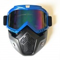 Motorcycle Helmet Face Mask Windproof Shield Goggles Detachable 8 Colors