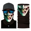 Outdoor 3D Face Neck Warmer Mask Scarf Biker Neck Warmer Sunscreen Headband Cap