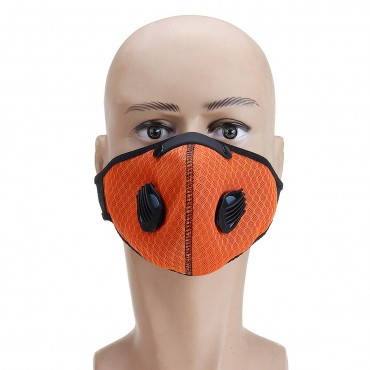 Outdoor Cycling Mask Activated Carbon Dustproof Breathable Net Printing Windproof Face Mask