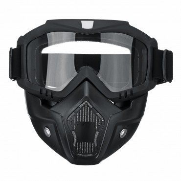 Protective Motorcycle Motocross Face Mask Goggles Anti Dust Wind Cycling Riding Glasses