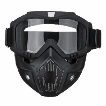 Protective Motorcycle Motocross Face Mask Goggles Anti Dust Wind Cycling Riding Glasses
