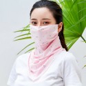 Summer Cycling Sunscreen Mask Scarf Neck Protection Brethable UV Resistant Ice Silk Veil
