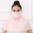 Summer Cycling Sunscreen Neck Mask Outdoor Motorcycle Cotton And Linen Cloth Lace