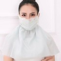 Summer Cycling Sunscreen Neck Mask Outdoor Motorcycle Cotton And Linen Cloth Lace