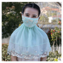 Sunscreen Mask Summer Outdoor Cycling Lace Shawl Dust Mask