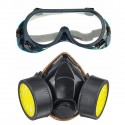 Survival Gas Mask Safety Respiratory Spray with Dual Protection Filter And Goggle