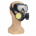 Survival Gas Mask Safety Respiratory Spray with Dual Protection Filter And Goggle