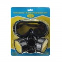 Survival Gas Mask Safety Respiratory Spray with Dual Protection Filter And Goggle