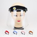 Transparent Face Whield Anti Splash Rain Dustproof Empty Top Hat With Windproof Rope For Men Women