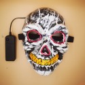 Two-color Glowing LED Illuminated Mask Scary Halloween Costume Party Props Cosplay Mask For Festival