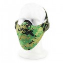 Camouflage Half Face Mask For Airsoft CS Paintball Tactical Military Costume