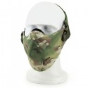 Camouflage Half Face Mask For Airsoft CS Paintball Tactical Military Costume