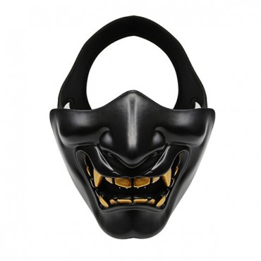 Motorcycle Half Face Mask Goblin CS Halloween Christmas Party Outdoor Sport