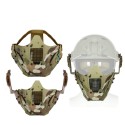 PDW Mesh Tactical Half Face Mask Iron Warrior Anti-shock Breathable Hunting