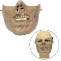 Zombie Skeleton Half Face Mask Military Hunt Halloween Costume Party