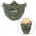 Zombie Skeleton Half Face Mask Military Hunt Halloween Costume Party