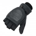 1 Pair USB Electric Heated Gloves Winter Warm Soft Fingerless Mitten Unisex