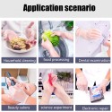 100PCS Disposable PVC Medical Nitrile Gloves Non-slip Beauty Food Rubber Type Work