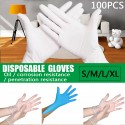 100PCS Disposable PVC Medical Nitrile Gloves Non-slip Beauty Food Rubber Type Work