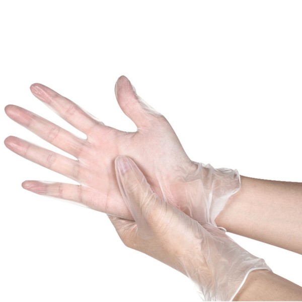 100PCS Disposable PVC Medical Nitrile Gloves Non-slip Beauty Food Rubber Type Work