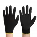 12 Pairs Nylon PU Palm Coated Protectors Works Gloves Motorcycle Anti-Static Replace S/M/L