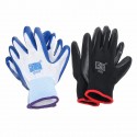 12Pair Safety Work Gloves Gardening Builder Mechanic Rubber Nitrile Coated Nylon