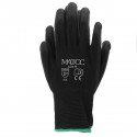 12Pairs PU Nitrile Coated Safety Work Gloves Garden Builders Grip Anti-slip Size M/L/XL