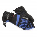 2000mAh Yellow/Blue Electric Heated Gloves Hands Motorcycle Warm Smart W/ Rechargeable Battery M/XL