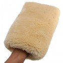 24x16cm Motor Auto Home Clean Washing Glove Buffing Polishing Mitt Lambswool Wool