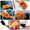 24x16cm Motor Auto Home Clean Washing Glove Buffing Polishing Mitt Lambswool Wool