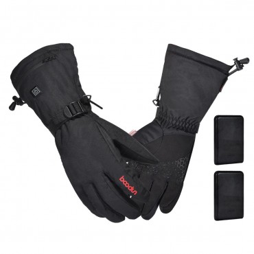 3000MAh Rechargeable Electric Heating Gloves Battery Waterproof Skiing Motorcycle Heated Winter Hand Warmer