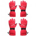 3.7V 2000MA 45° Electric Heated Warmer Gloves Motorcycle Motor Bike Outdoor Skiing Climbing Red M XL