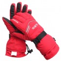 3.7V 2000MA 45° Electric Heated Warmer Gloves Motorcycle Motor Bike Outdoor Skiing Climbing Red M XL