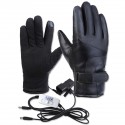 4-Gear Motorcycle Heated Gloves Ski Cycling Winter Warm Waterproof Windproof