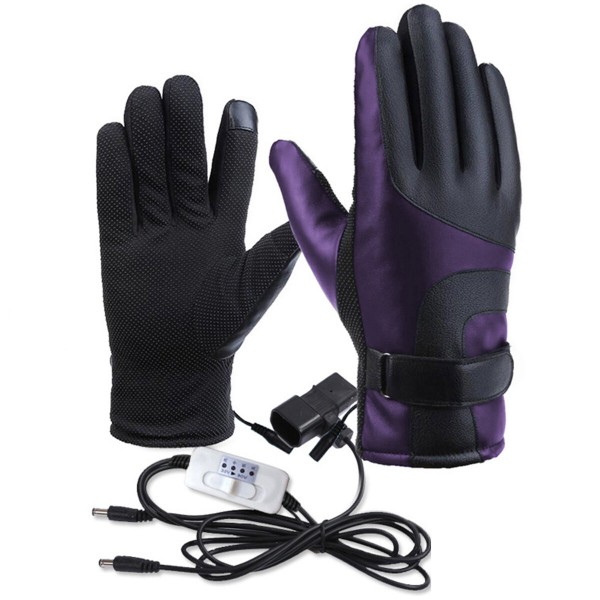 4-Gear Motorcycle Heated Gloves Ski Cycling Winter Warm Waterproof Windproof