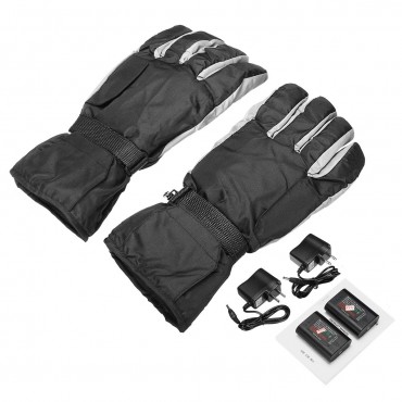 4 Mode Ajustable 2200mAh Rechargeable Battery Electric Heated Hands Warming Motorcycle Gloves Waterproof