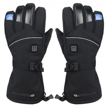 40-60° 100-140 Touch Screen Heated Gloves Full Finger For Skiing Motorcycle Riding Cycling